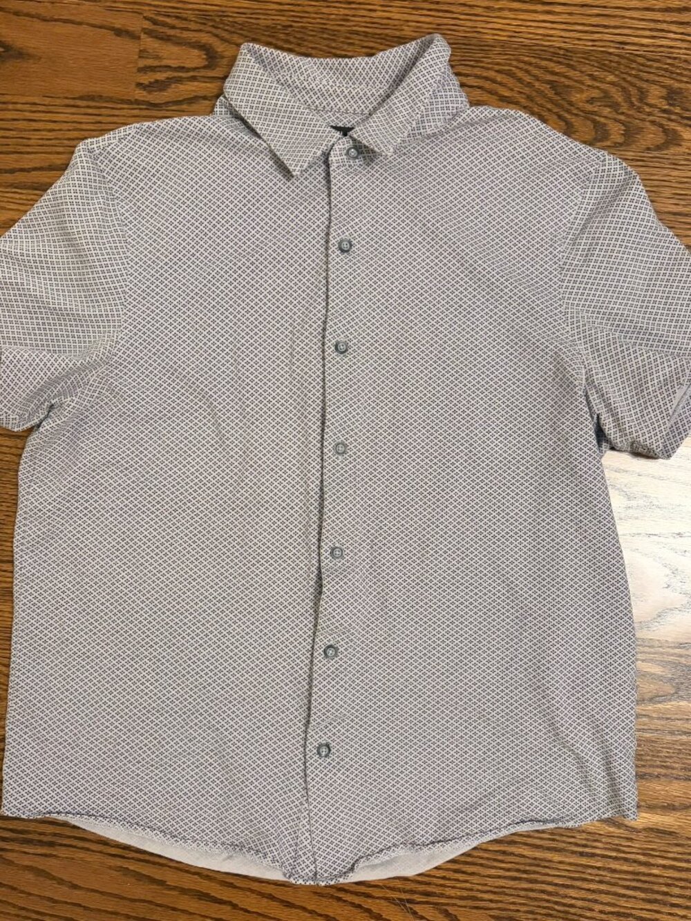 Michael Kors Men's Shirt Short Sleeve Button Down